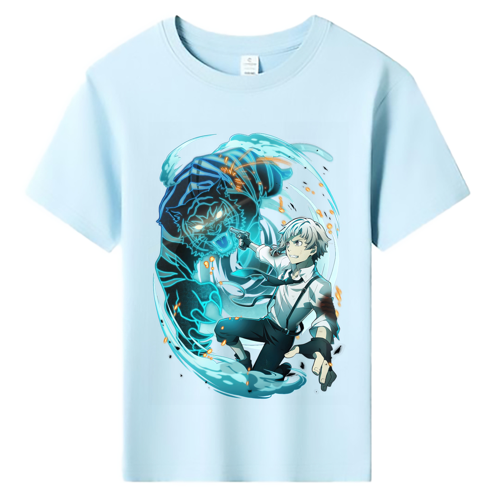（画像用） 文豪ストレイドッグス Bungo Stray Dogs 綿100％キッズTシャツ（フロントプリント）